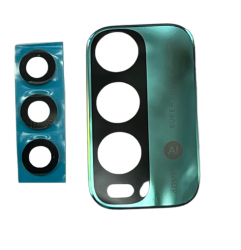 Szkło Aparatu i Element Tylnej Klapki Xiaomi Redmi 9T Zielone - Zestaw