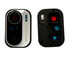 Oczko Aparatu Szkło Kamery Xiaomi Poco F3 5G z Obudową Arctic White