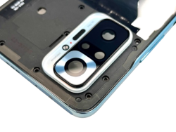 Oryginalna Ramka Oczko Aparatu Szkło Kamery Xiaomi Redmi Note 10 Pro Glacier Blue demontaż