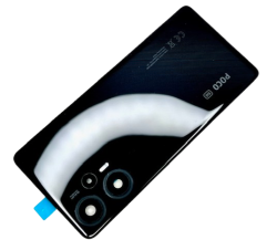 Klapka Baterii Plecki Obudowa Poco F5 5G Black CE 23049PCD8G ze Szkłem Aparatu