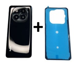 Klapka Baterii Xiaomi Redmi Note 14 Pro Plus 5G Czarna Kompletna + Klej / Zestaw