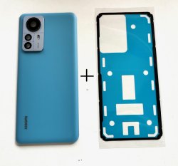 Klapka Baterii Xiaomi 12 Pro / Mi 12 Pro Niebieska Kompletna / Zestaw z klejem