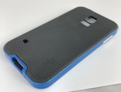 Etui Pokrowiec z Ramką Samsung S5 G900 / S5 Neo G903F Niebieski