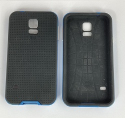 Etui Pokrowiec z Ramką Samsung S5 G900 / S5 Neo G903F Niebieski