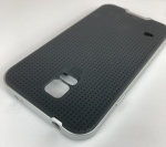 Etui Pokrowiec z Ramką Samsung S5 G900 / S5 Neo G903F Srebrny