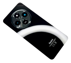 Oryginalna Klapka Baterii Plecki Obudowa Redmi 14C Midnight Black CE 2409BRN2CG ze Szkłem Aparatu