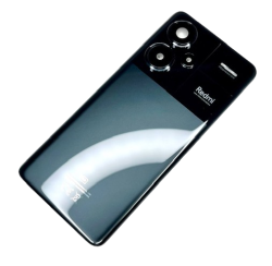 Klapka Baterii Xiaomi Redmi Note 13 Pro Plus + 5G Midnight Black CE 23090RA98G z oczkiem aparatu - komplet