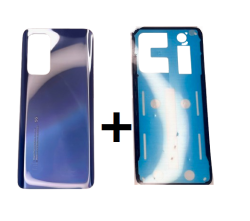 Zestaw: klapka baterii Xiaomi Mi 10T 5G / Mi 10T Pro Srebrna + Klej