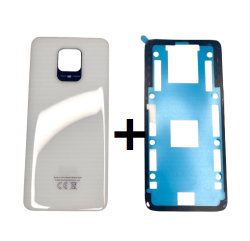 Klapka Baterii Xiaomi Redmi Note 9 Pro / 9s Biała + Klej / Zestaw