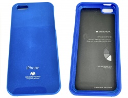 Pokrowiec Etui Nakładka Goospery iPhone 5 Niebieski